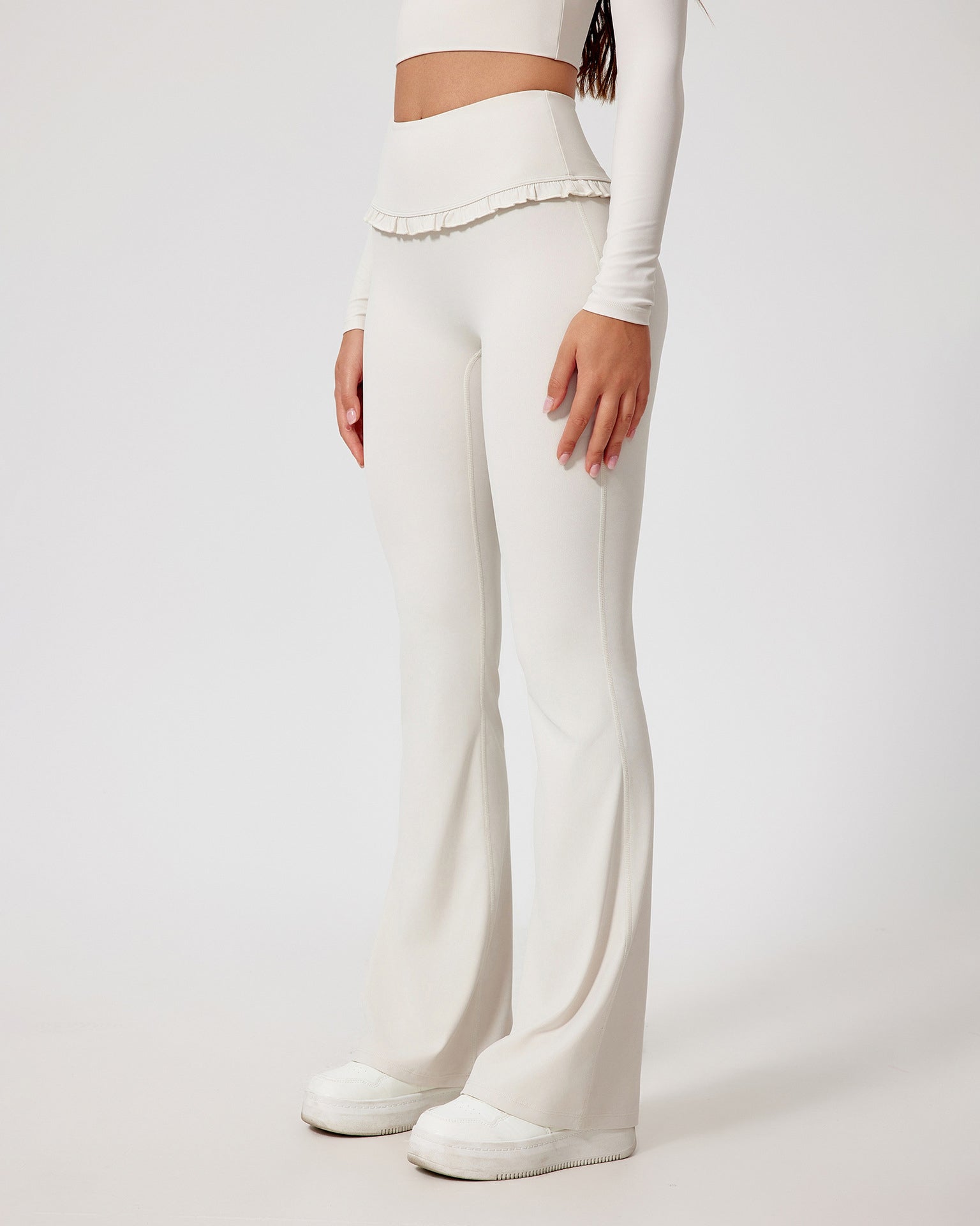 Ballet Ruffled Flare Leggings  - By Qivii