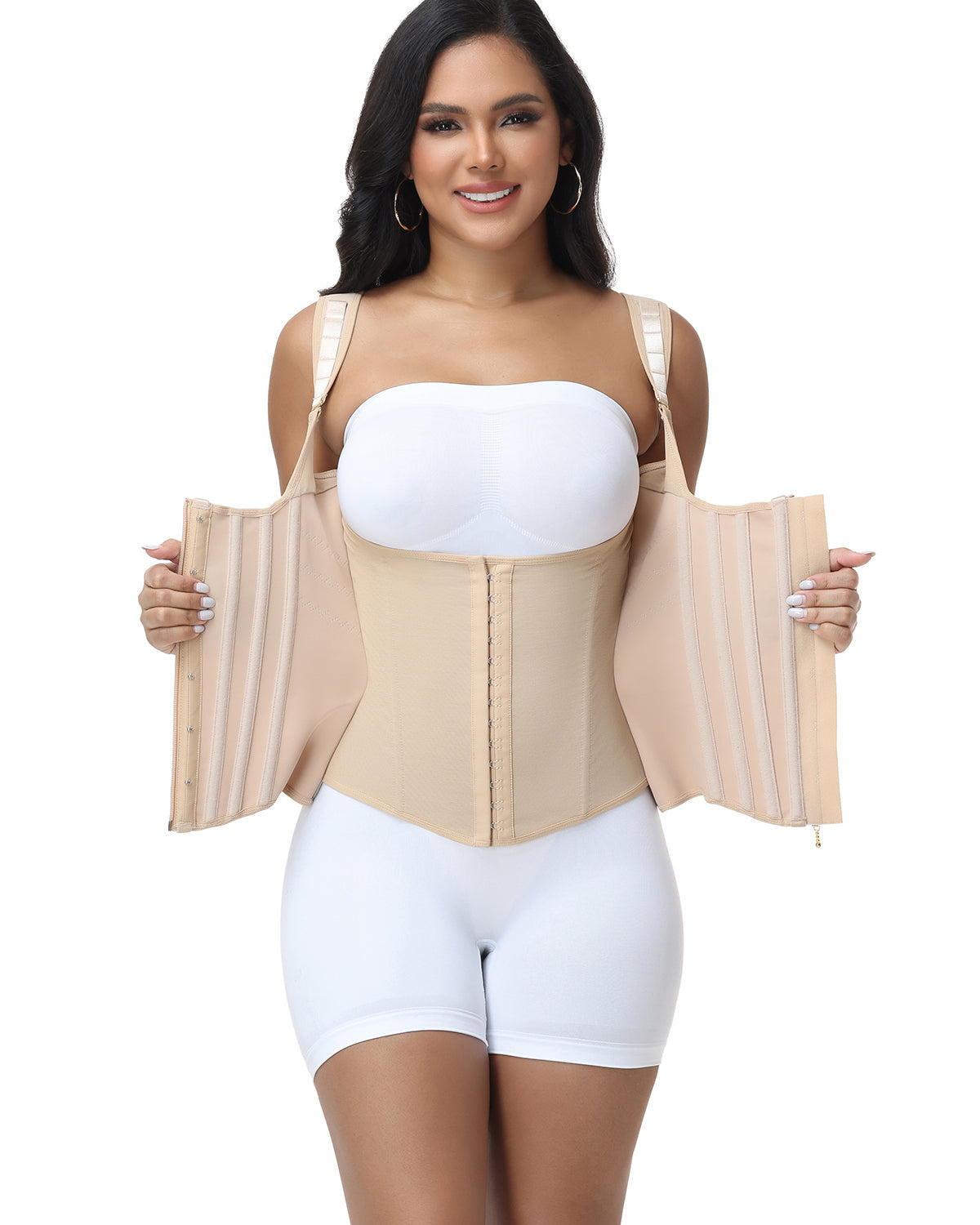 Shapshe® Double Layer Compression Curved Boned Waist Trainer