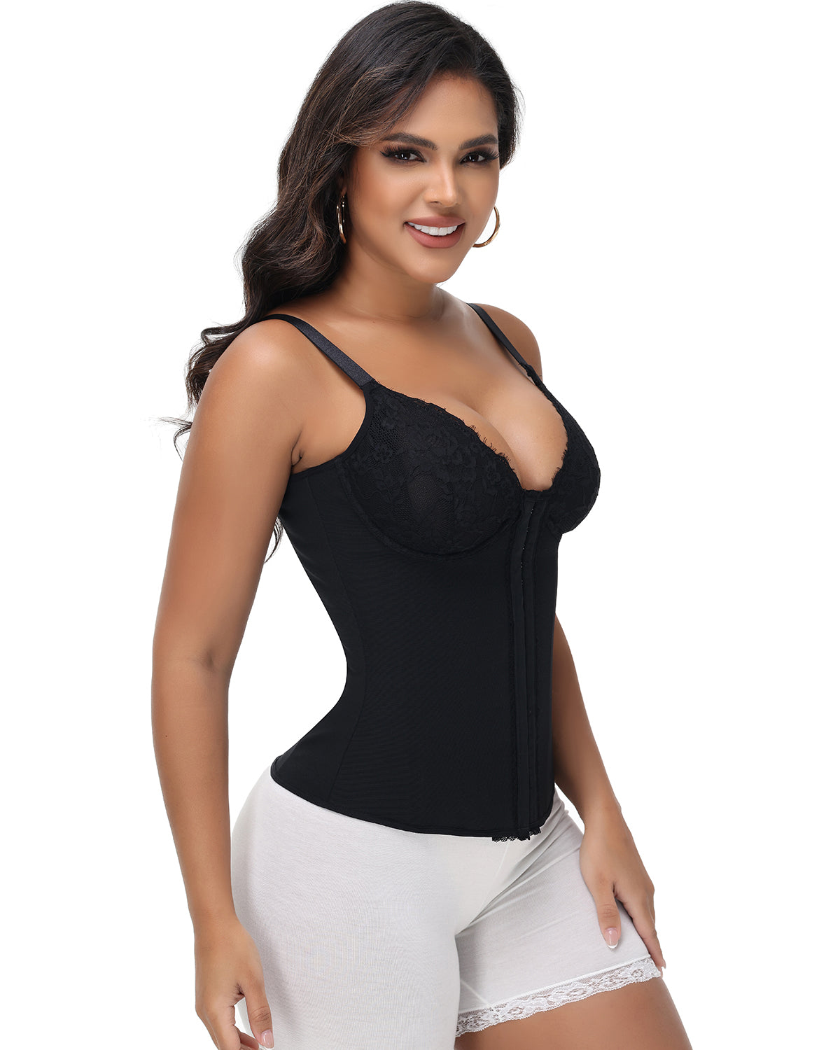 Shapshe® Sexy V Neck Lace Shapewear Vest Waist Trainer Corset