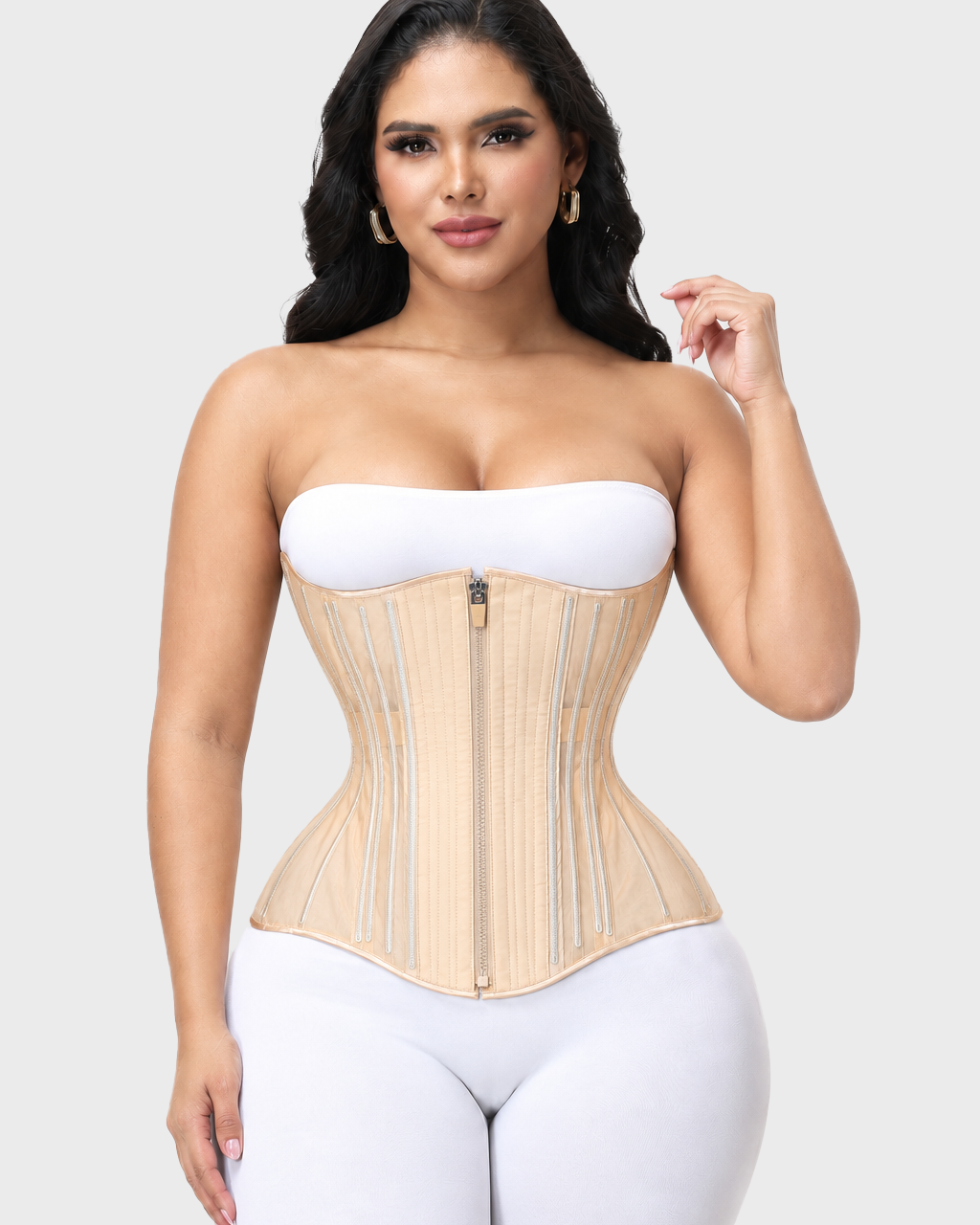 Hourglass FZipper Corset