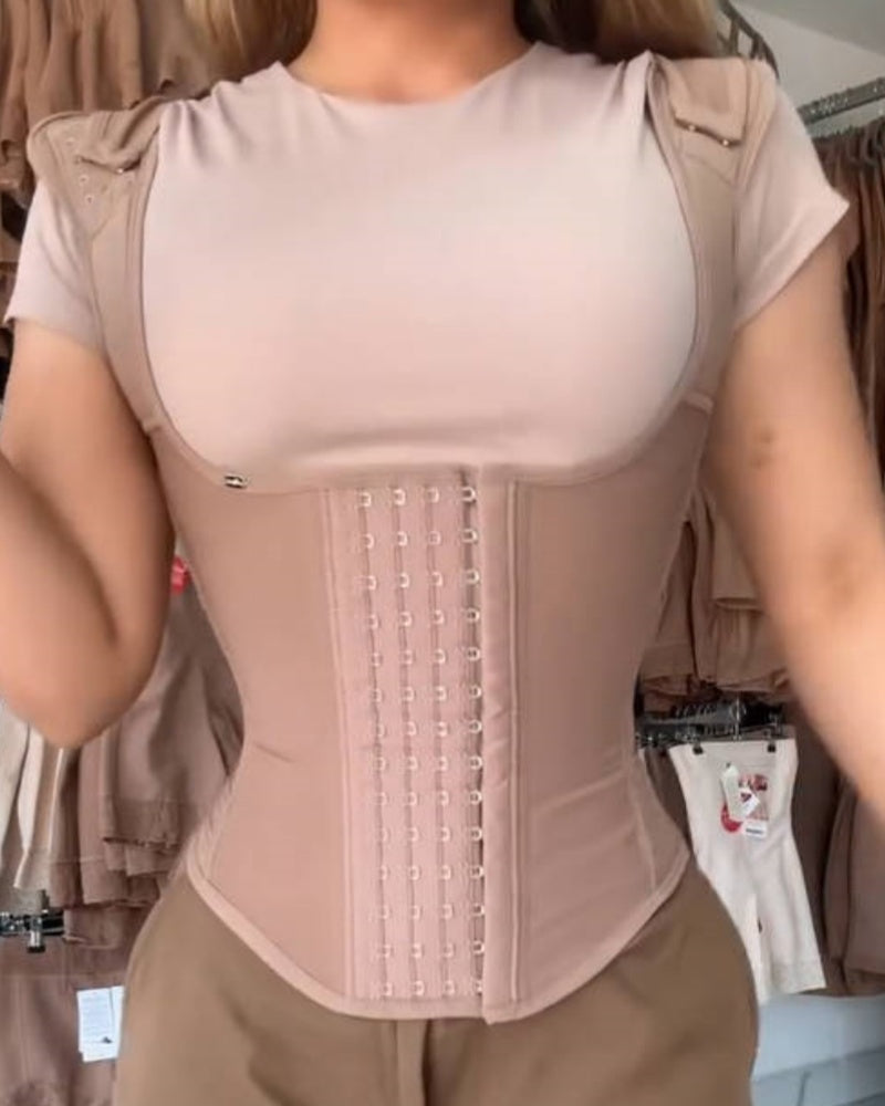 Fajas Colombianas Hook And Eyes Tummy Tuck Corset