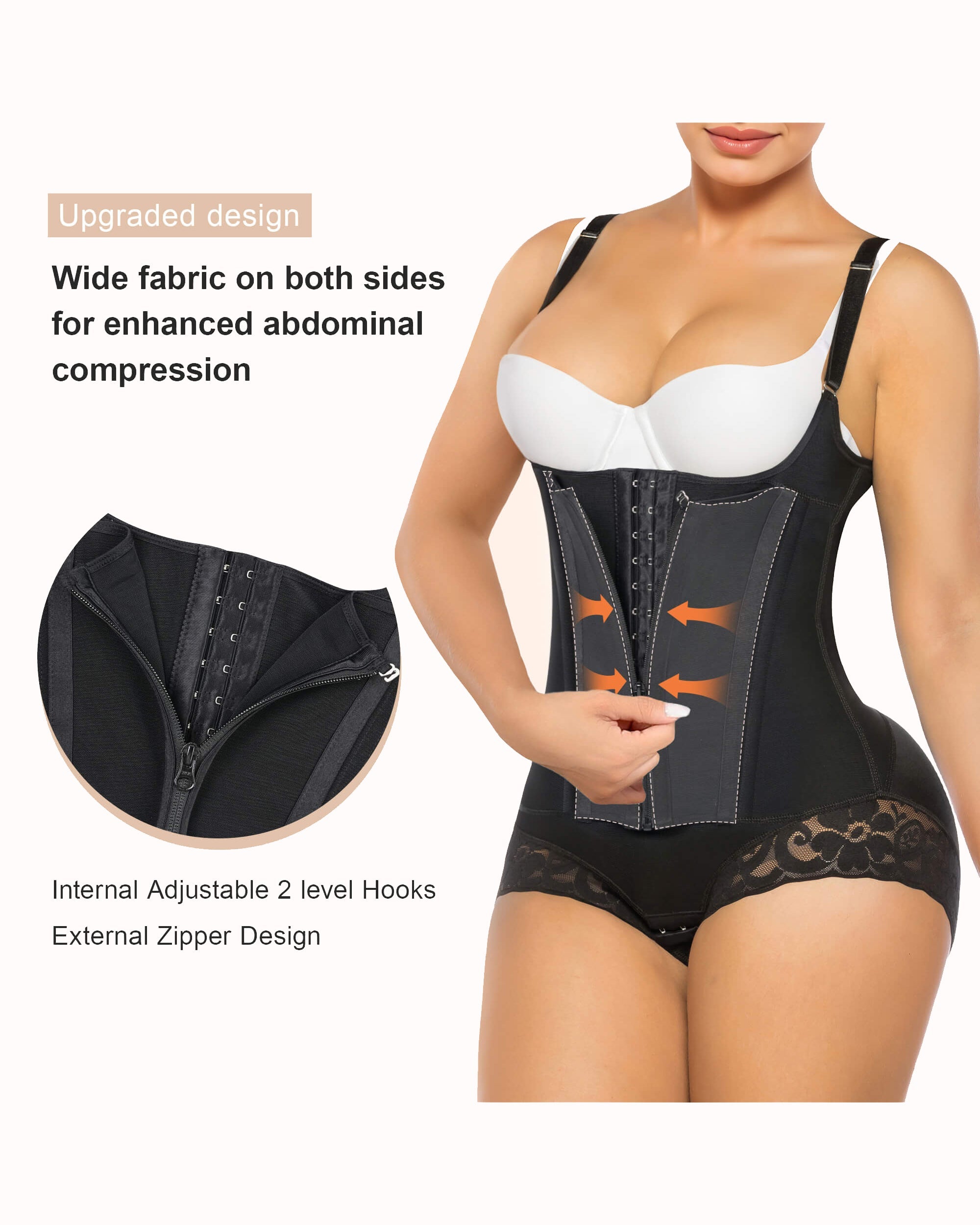 8-Steel-Bone Brief-Style Colombian Faja  - By Qivii