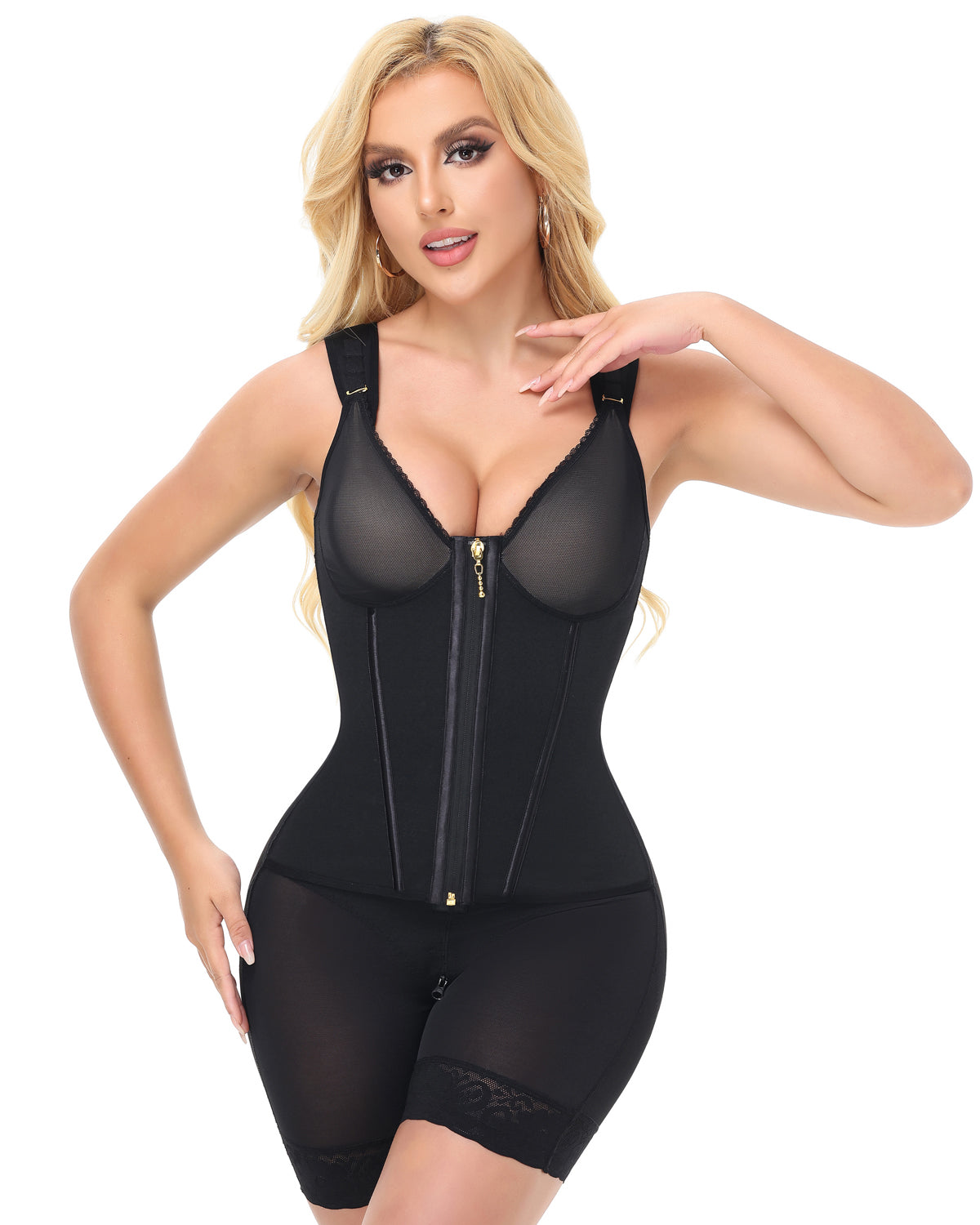 Shapshe® Fajas Colombianas Full Coverage Waist Trainer Body Shaper  - By Qivii