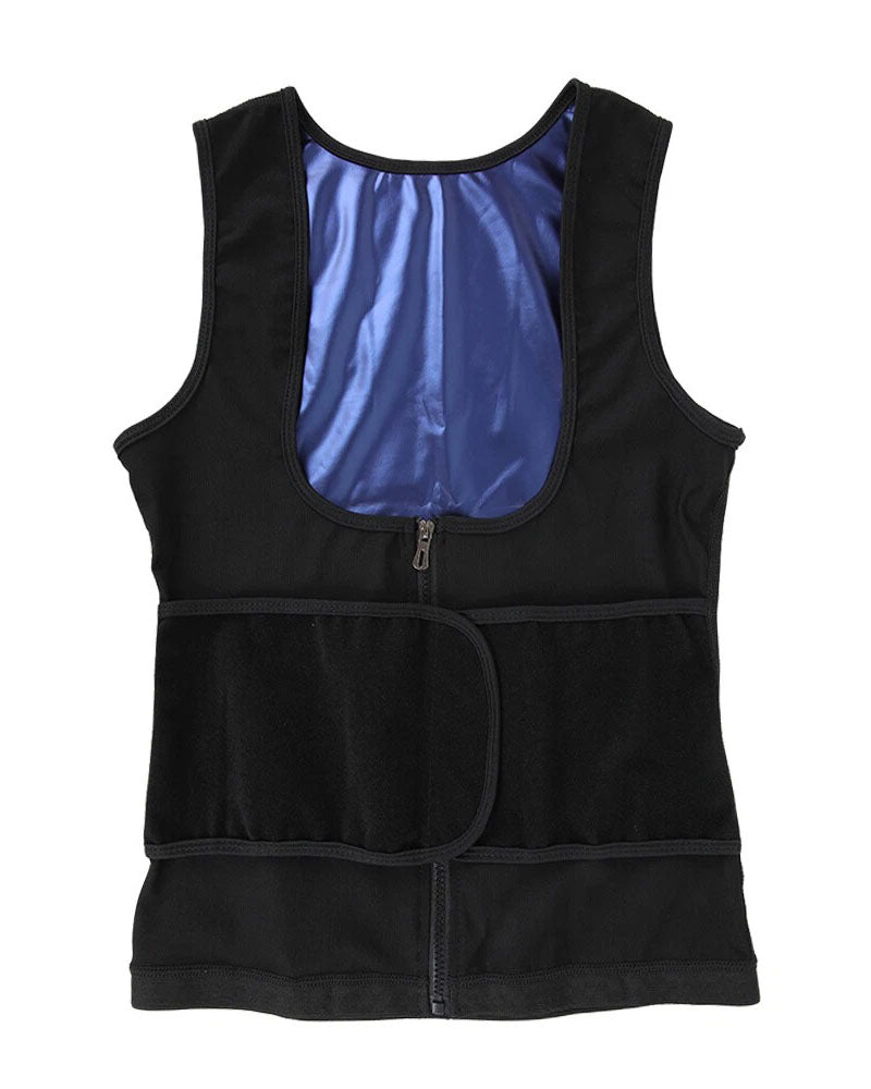 Sweat Suit Fat Burner Vest Tank Top Tummy Control Waist Trainer Belt