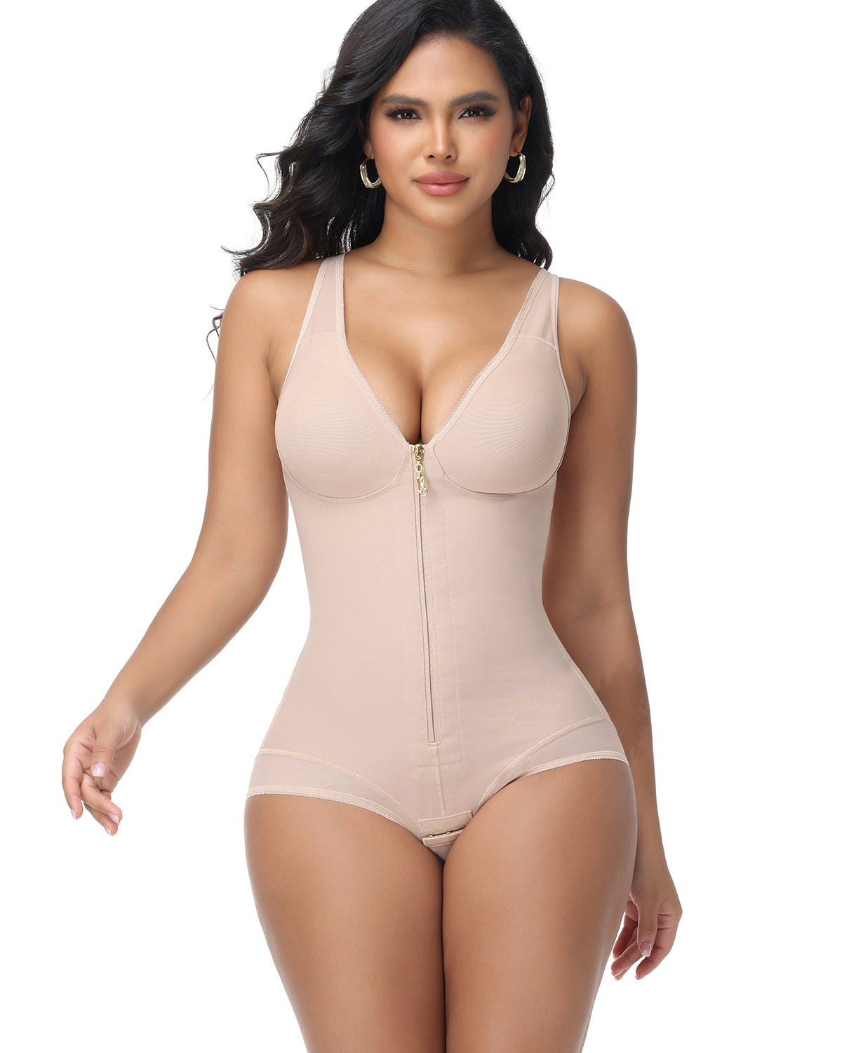 Shapshe® Fajas Colombianas Postpartum Front Zipper Shapewear  - By Qivii