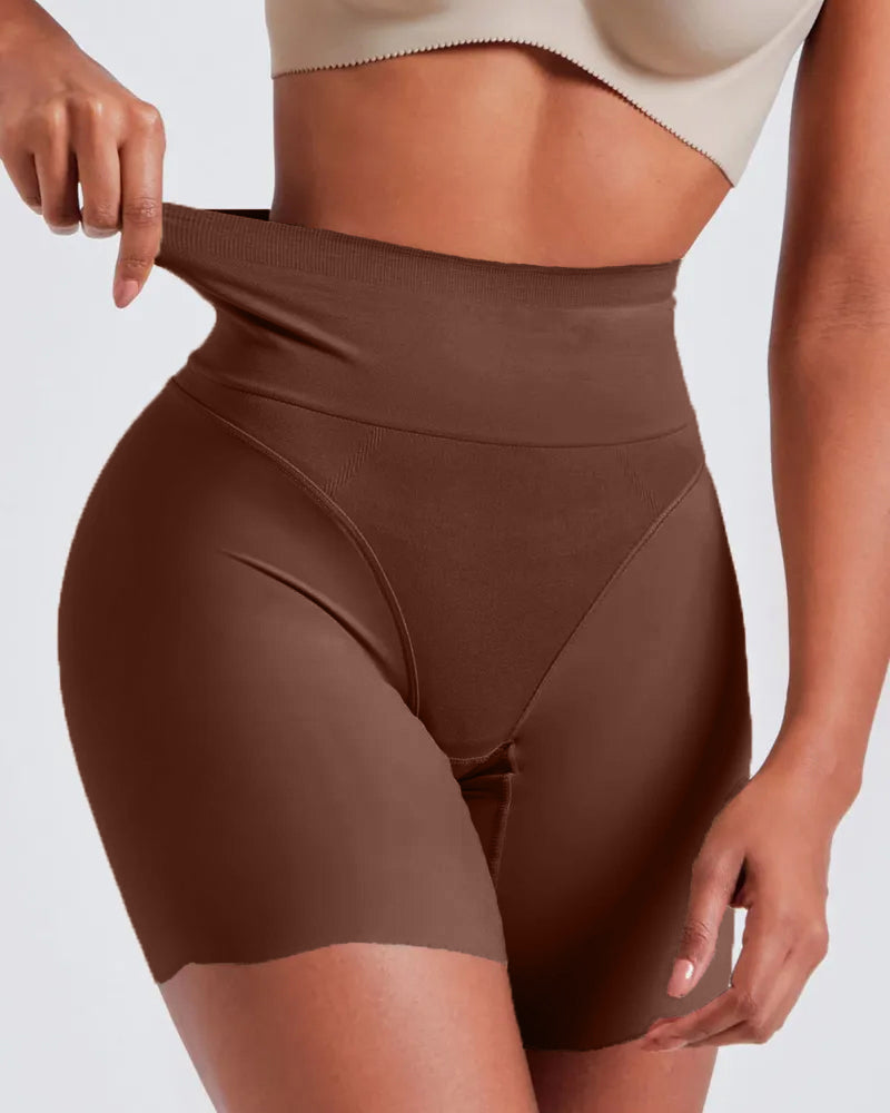Tummy Control Butt Lifter Stretch Seamless Body Shaper Shorts  - By Qivii