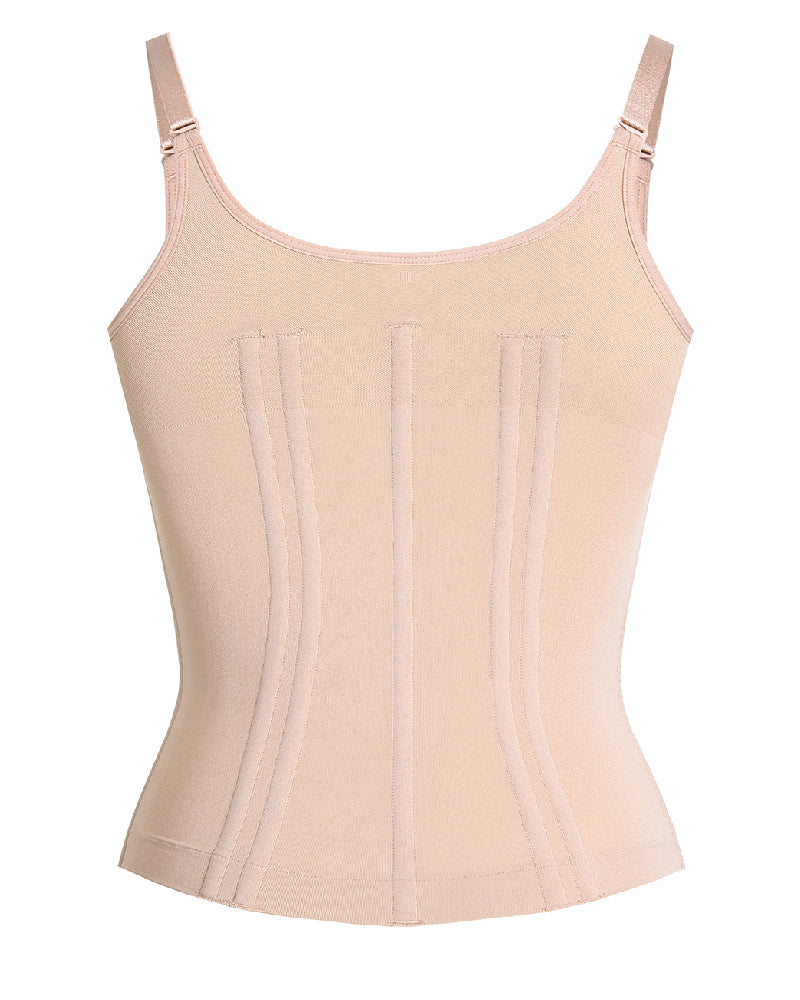 Shapshe® Floral Lace Overbust Waist Trainer Top With Nipple Covers