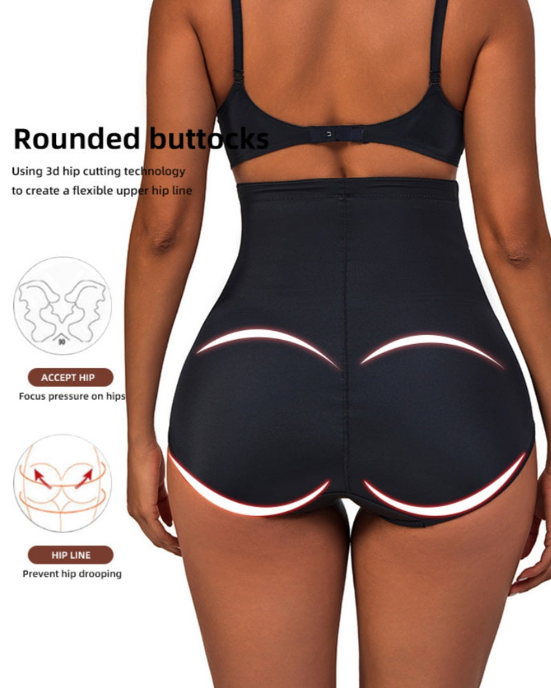 High Waist Compression Mesh Patchwork Tummy Control Panties  - By Qivii