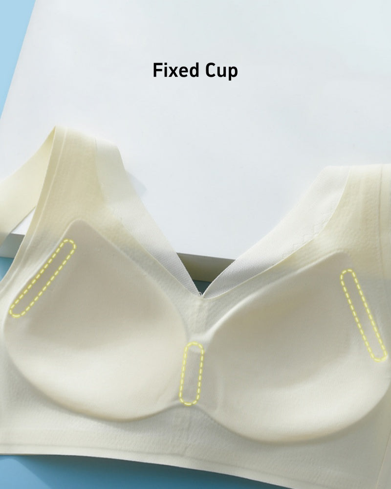 Large Size Front Buckle Push Up Anti Sagging Sports Vest Bra  - By Qivii