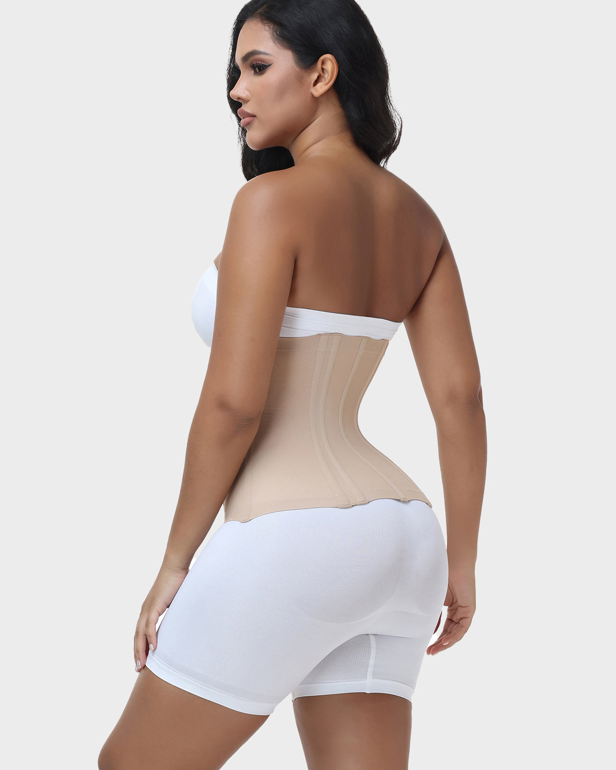 Hourglass Tummy Control Zipper Waist Trainer Faja Corset