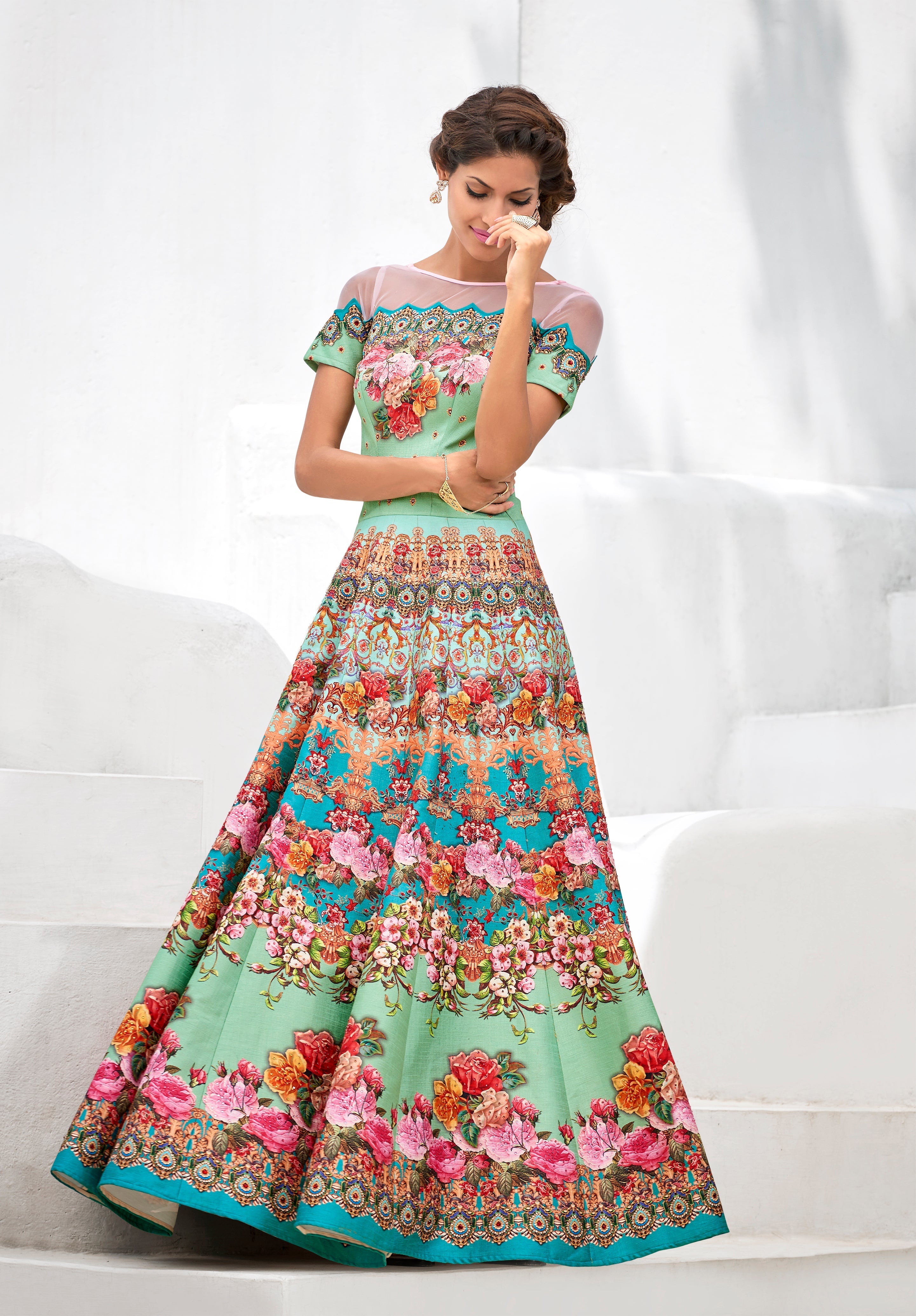 Ethereal Elegance: A Digital Print Wonder - qivii