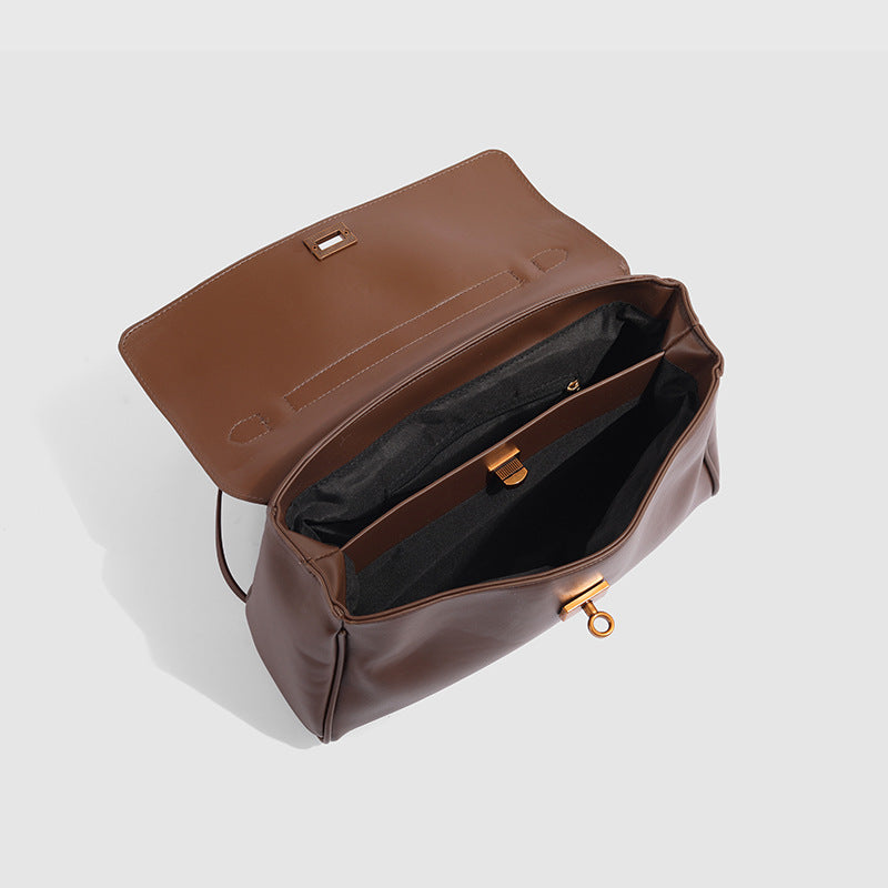 Women's Modern French Tote Bag – Lightweight Structured Purse with Hidden Zip Pockets