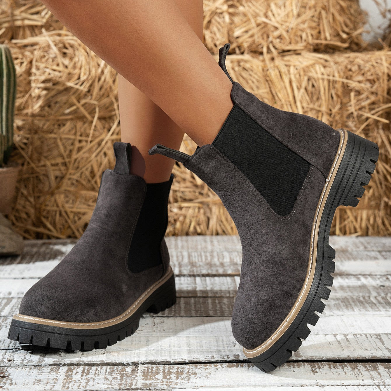 Women's ClassicKick Boots - Effortless Slip-On Ankle Boots with Chelsea Style (US 5-10.5)