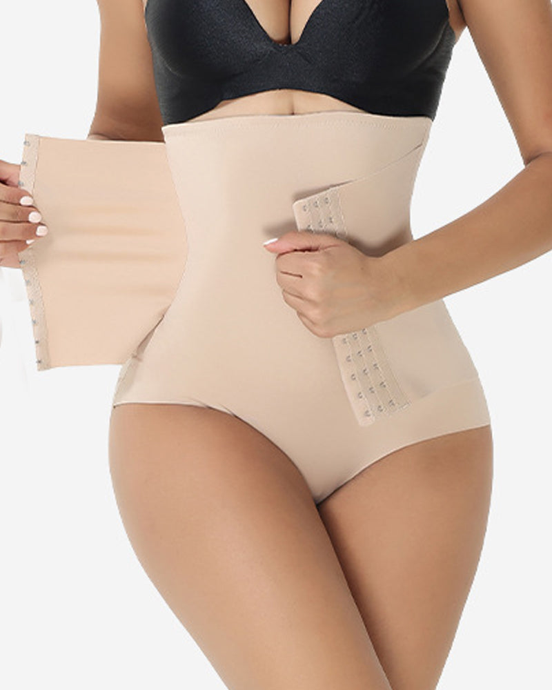 High-waisted Tummy Control Breathable Mesh Panties Shorts  - By Qivii