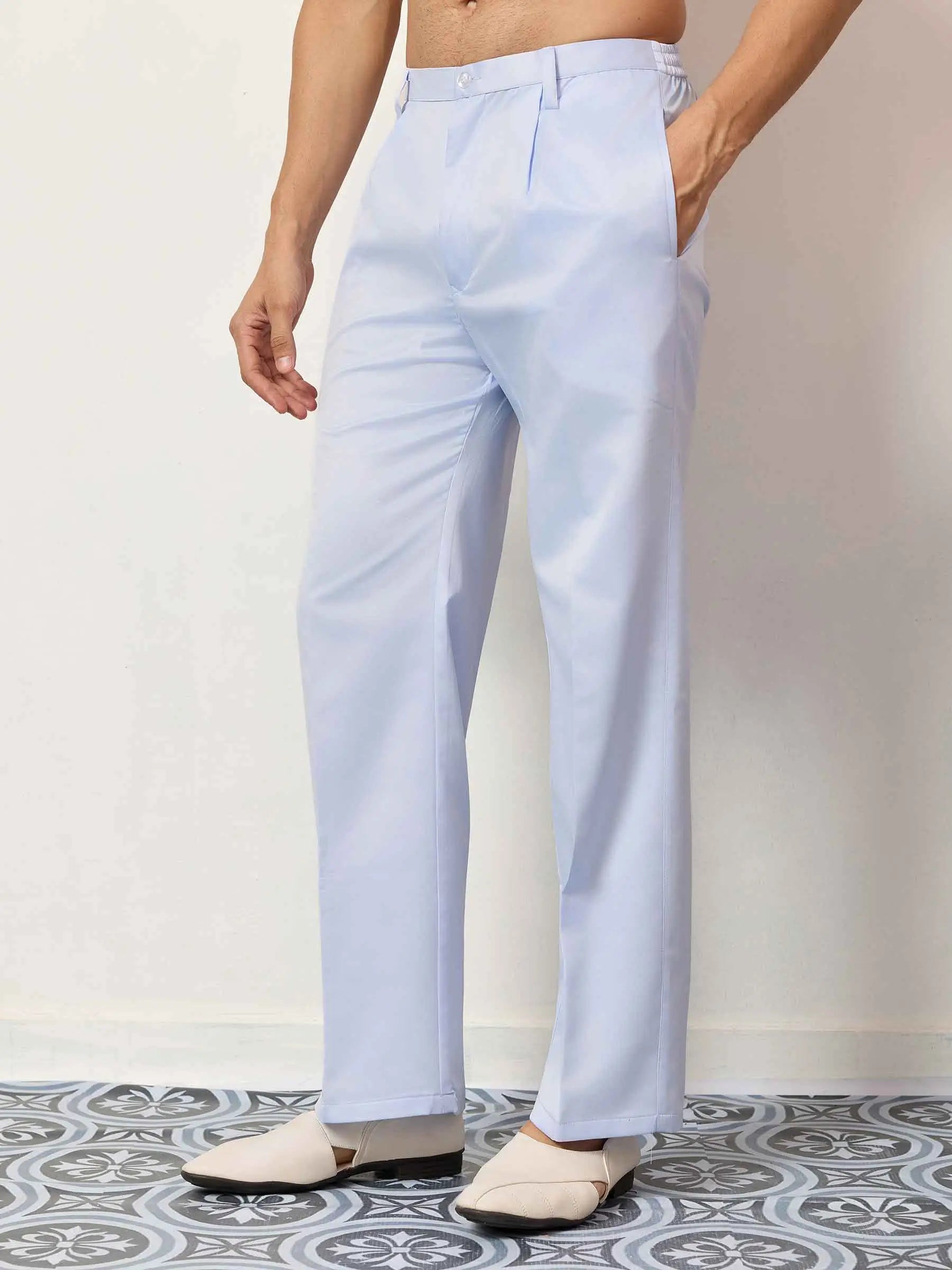 Sky Kurta Set With Embroidered Jacket