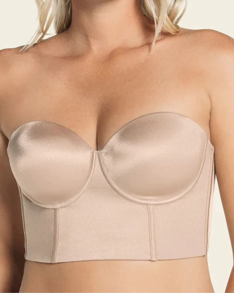 Strapless Full Cup Corset Shaping Bra  - By Qivii