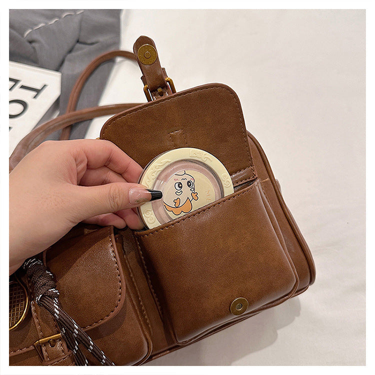 Women's Trendy Vintage Boston Pillow Tote Bag - Versatile Shoulder/Handheld Retro Commuter Bag