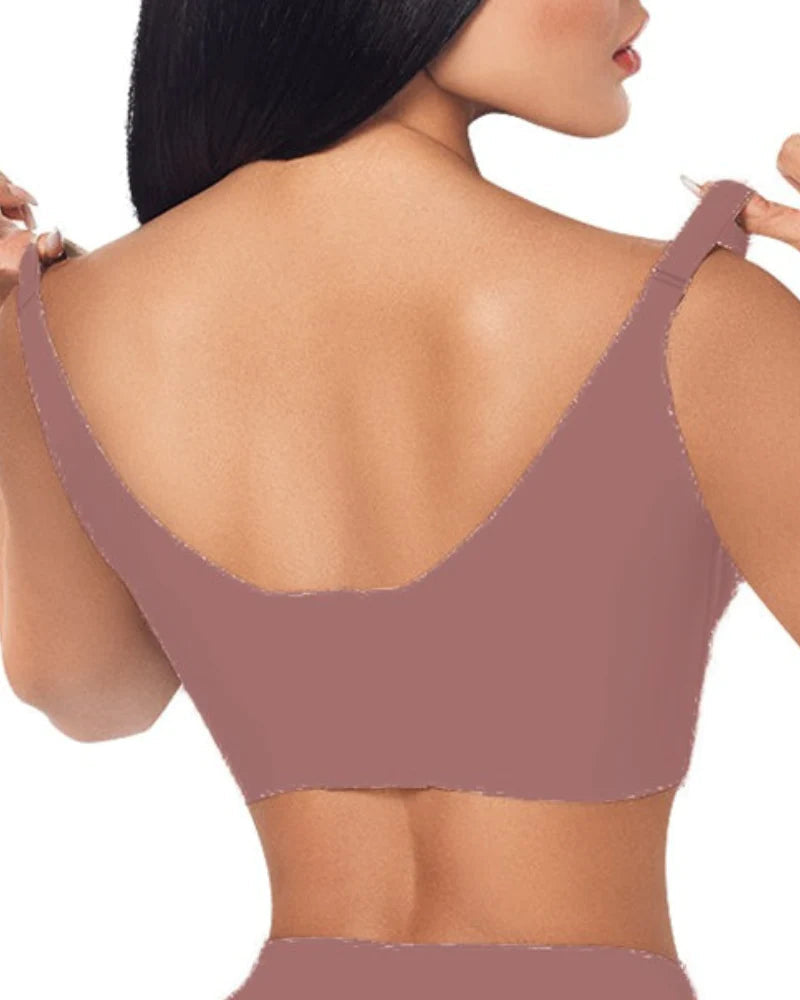 Push-up Shaping Bra with High Compression Without Underwire  - By Qivii