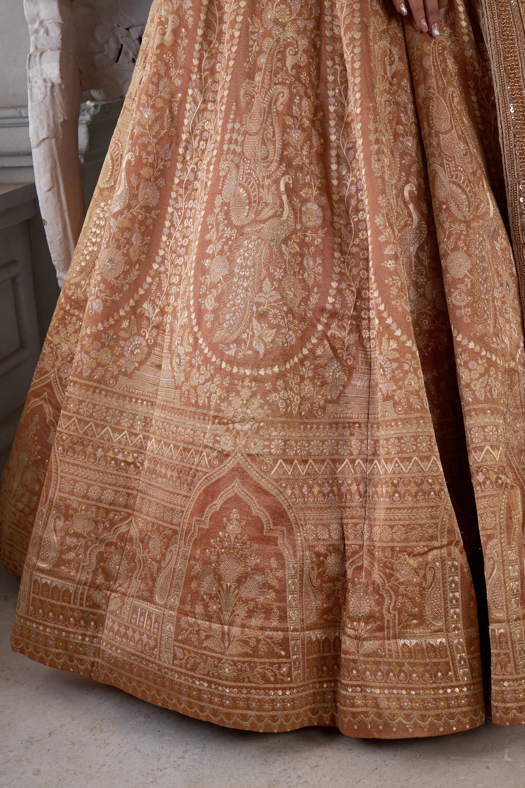 Rust Royal Heritage  Lehenga
