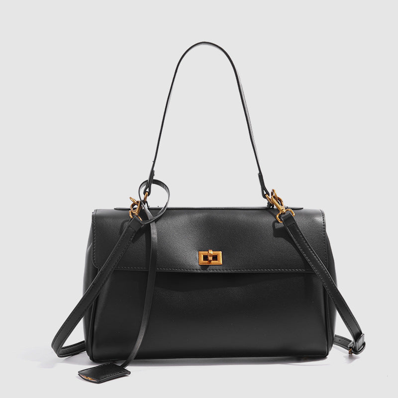 Women's Modern French Tote Bag – Lightweight Structured Purse with Hidden Zip Pockets