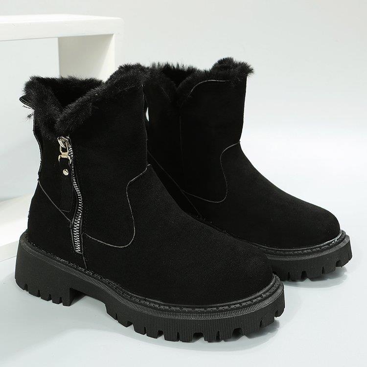 Women's Snowdrop Boots - Plush Lined Side Zip Ankle Boots (US 4-10.5)