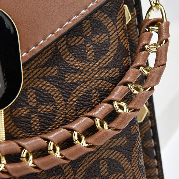 Women's Plaid Phone Crossbody Bag - Mini Shoulder Bag with Detachable Strap (Fits iPhone Plus)