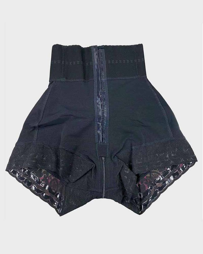 Shapshe® Double Compression High Waisted BBL Shorts With Mid-section Tummy Control Panties  - By Qivii