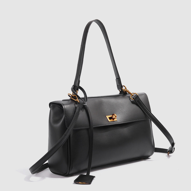 Women's Modern French Tote Bag – Lightweight Structured Purse with Hidden Zip Pockets