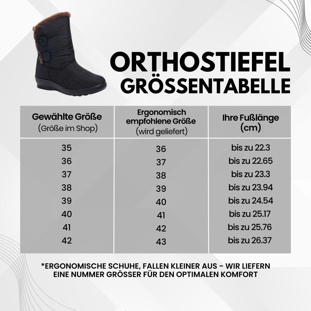 Orthostiefel - Ergonomische & wasserdichte Winterstiefel für Damen  - By Qivii