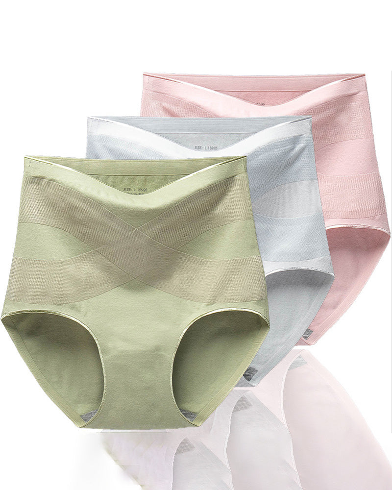 Women's Seamless Graphene High Waist Tummy Control Cotton Underwear  - By Qivii