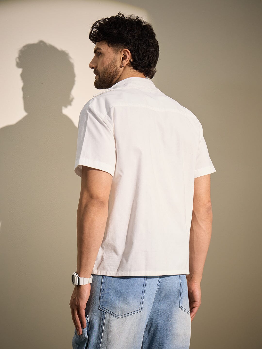 White Summer Embroidery Shirt