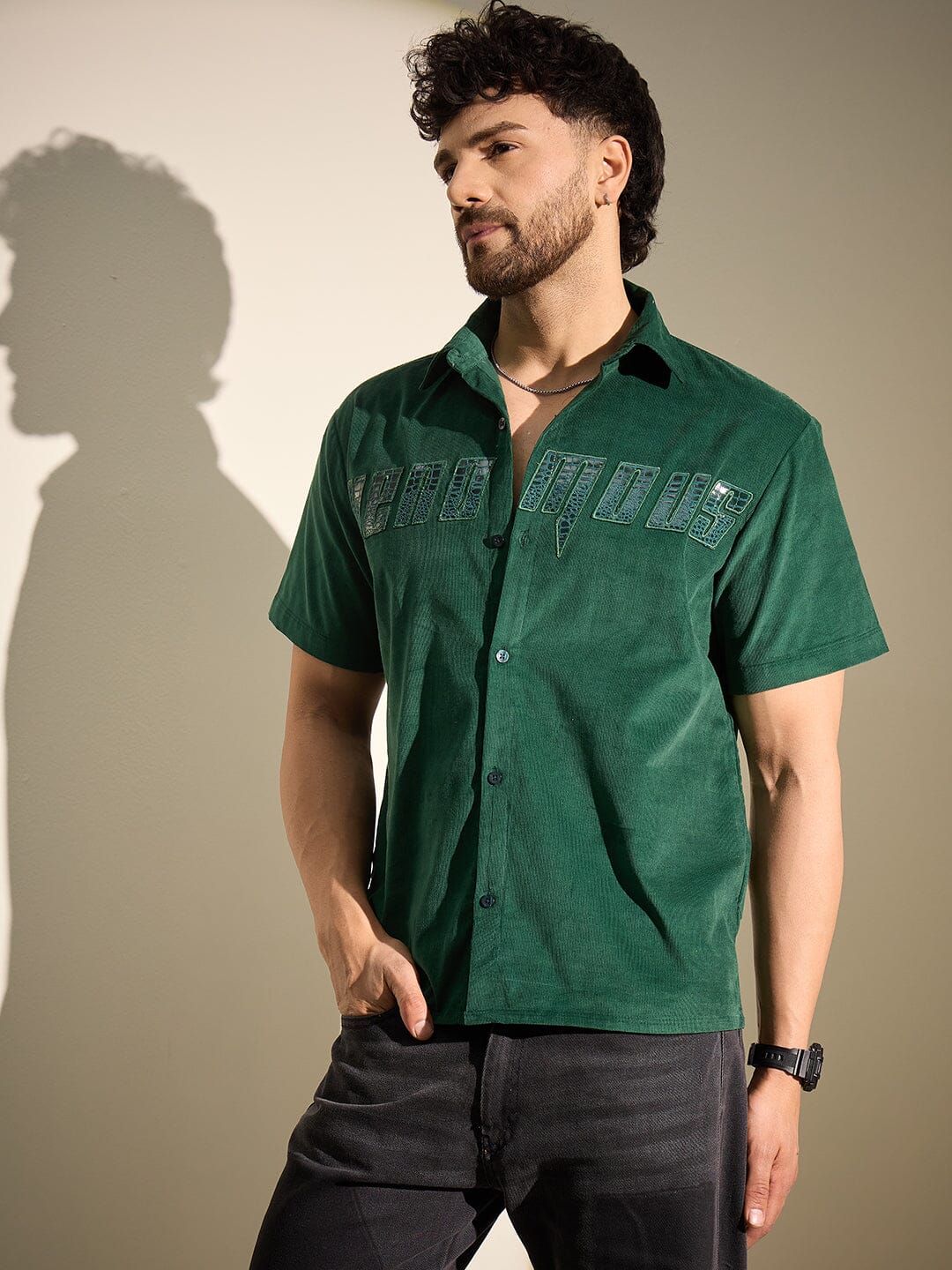 Green Venomous Corduroy Shirt