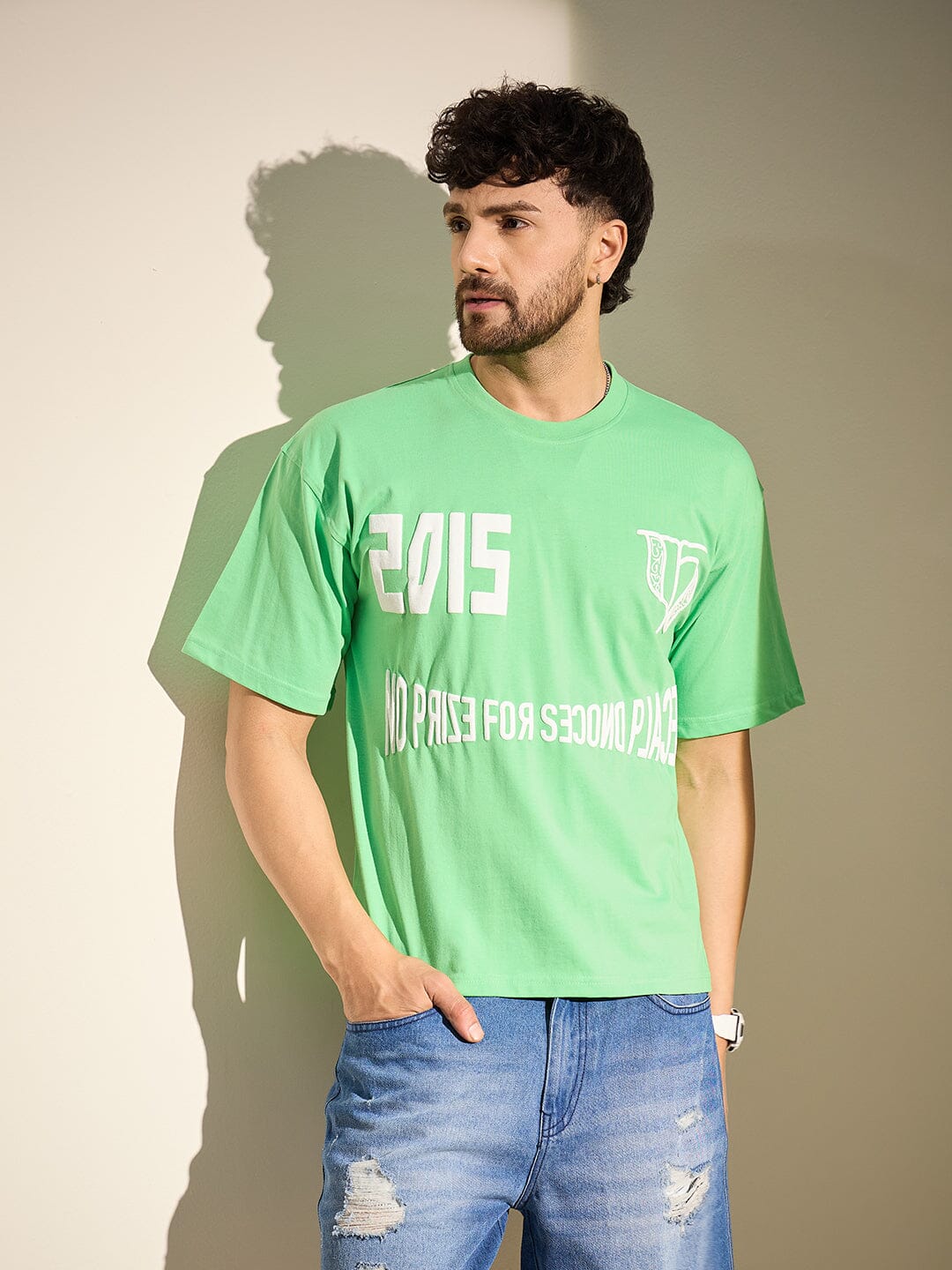 Mint Graphic Oversized Tshirt