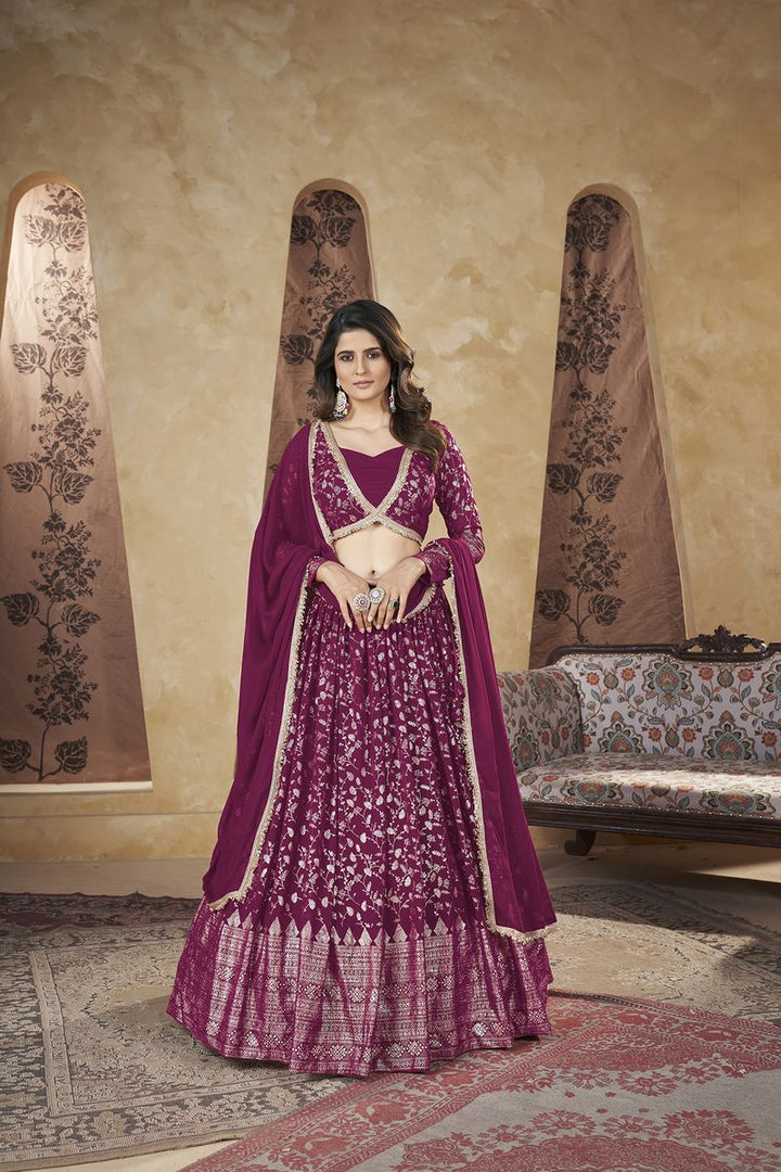 Pink Designer Lehenga Choli With Dupatta For Beautiful Women Collection