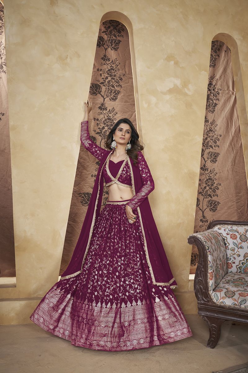 Pink Designer Lehenga Choli With Dupatta For Beautiful Women Collection