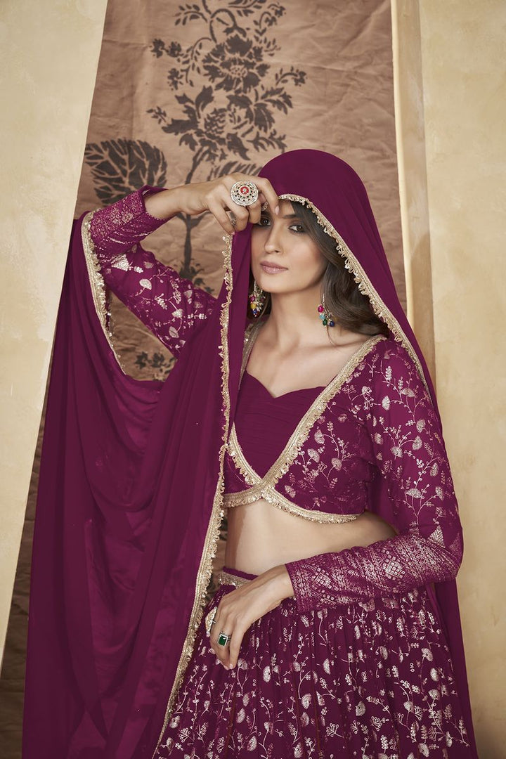 Pink Designer Lehenga Choli With Dupatta For Beautiful Women Collection