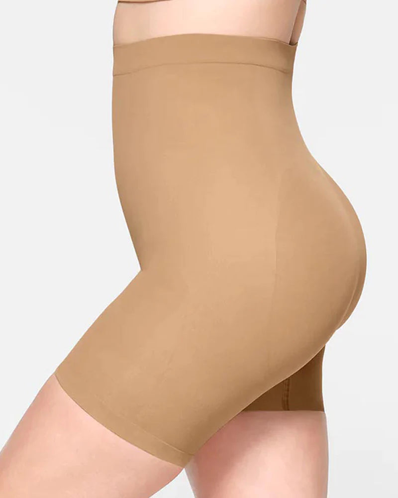 Seamless Slip High Waisted Slimming Tummy Control Shapewear Shorts  - By Qivii