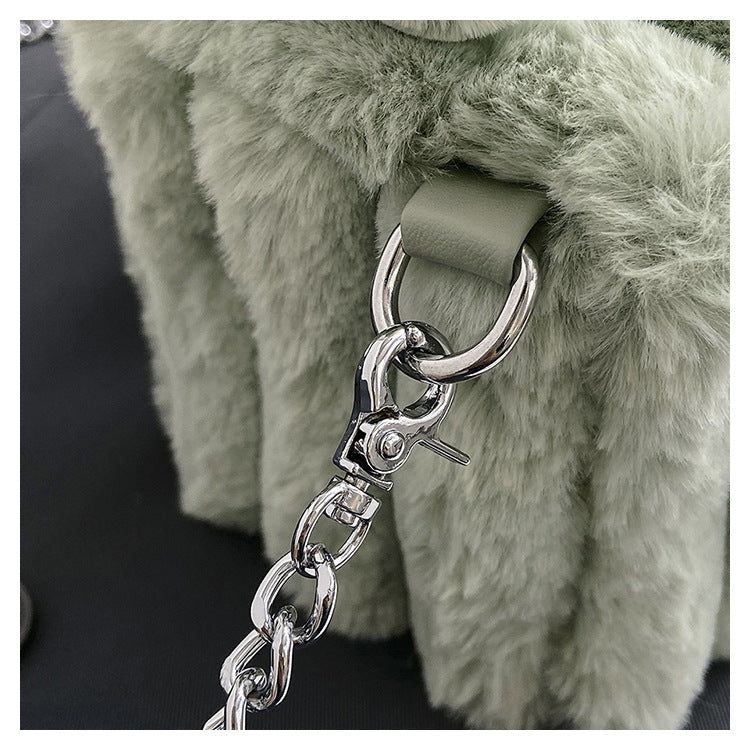 Women‘s Plush Tote & Crossbody Bag – Cloud-Like Soft Minimalist Purse for Everyday Chic