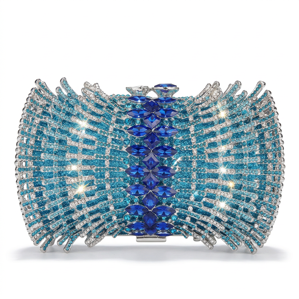 Wings Crystal Clutch  - By Qivii