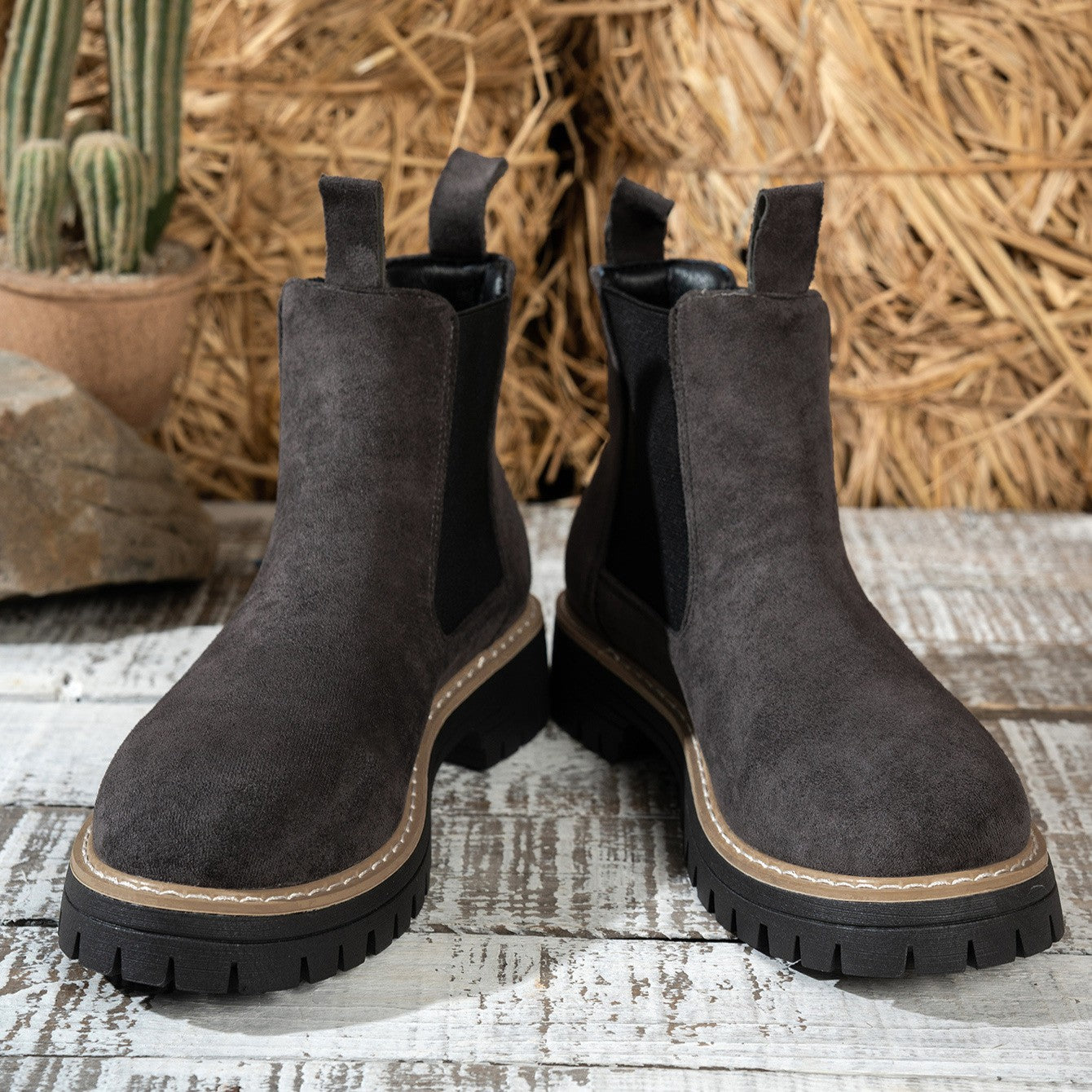 Women's ClassicKick Boots - Effortless Slip-On Ankle Boots with Chelsea Style (US 5-10.5)