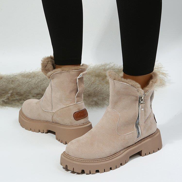 Women's Snowdrop Boots - Plush Lined Side Zip Ankle Boots (US 4-10.5)