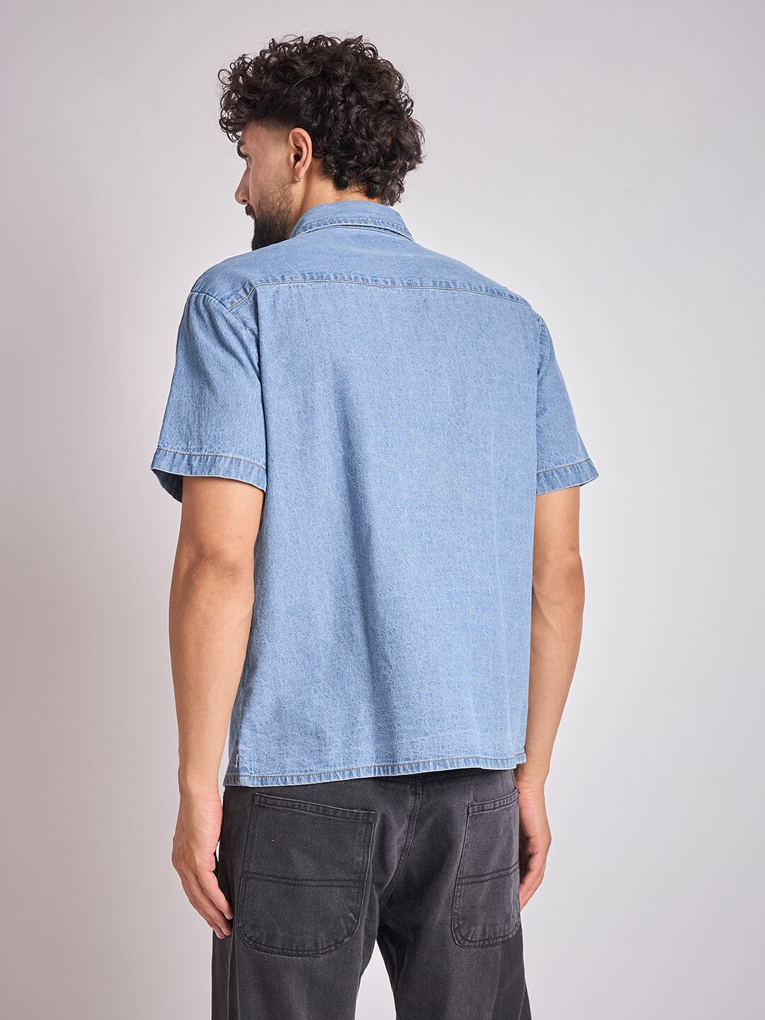 Denim Star Patch Shirt