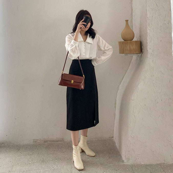 Women's Parisian Baguette Satchel – Vintage Underarm Bag with Convertible Strap & Timeless Textured Leather
