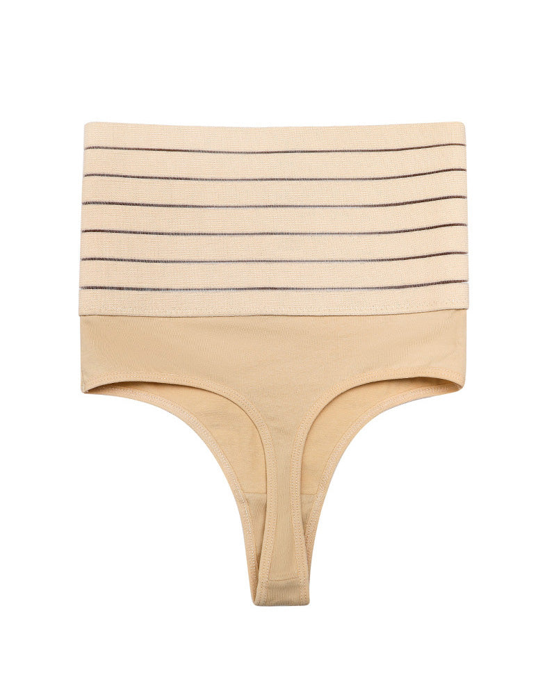 Hollow Breathable High Waist Butt Lift Elastic Seamless Thong Shaping Underwear  - By Qivii