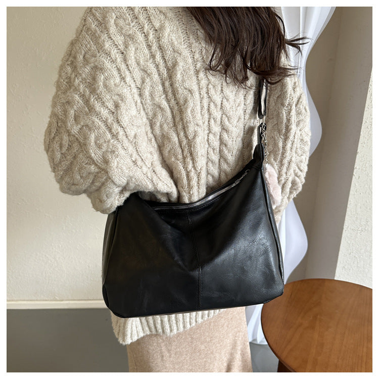 Women's Retro Tote Bag Trendy Niche Crossbody & Shoulder Bag for Commuting