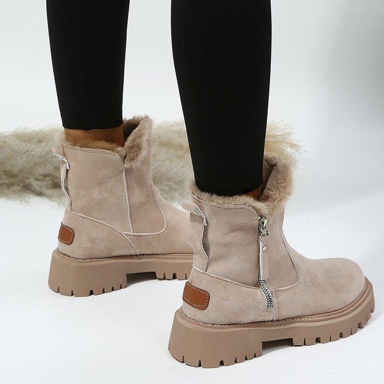 Women's Snowdrop Boots - Plush Lined Side Zip Ankle Boots (US 4-10.5)