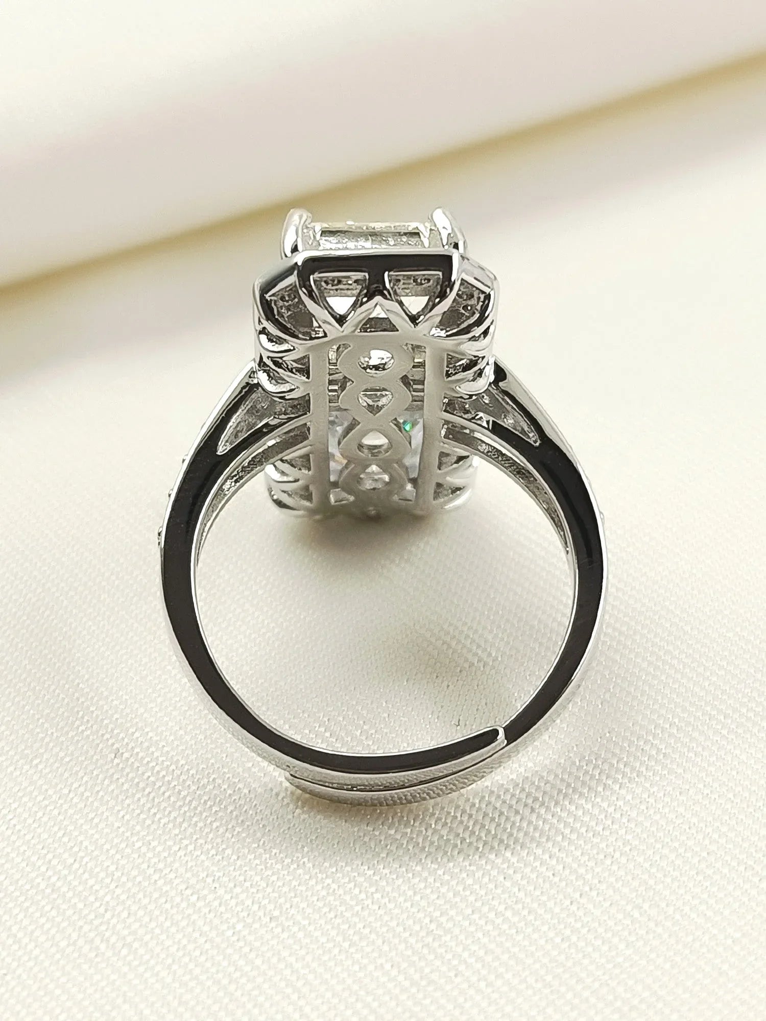 Sharvari White American Diamond Finger Ring