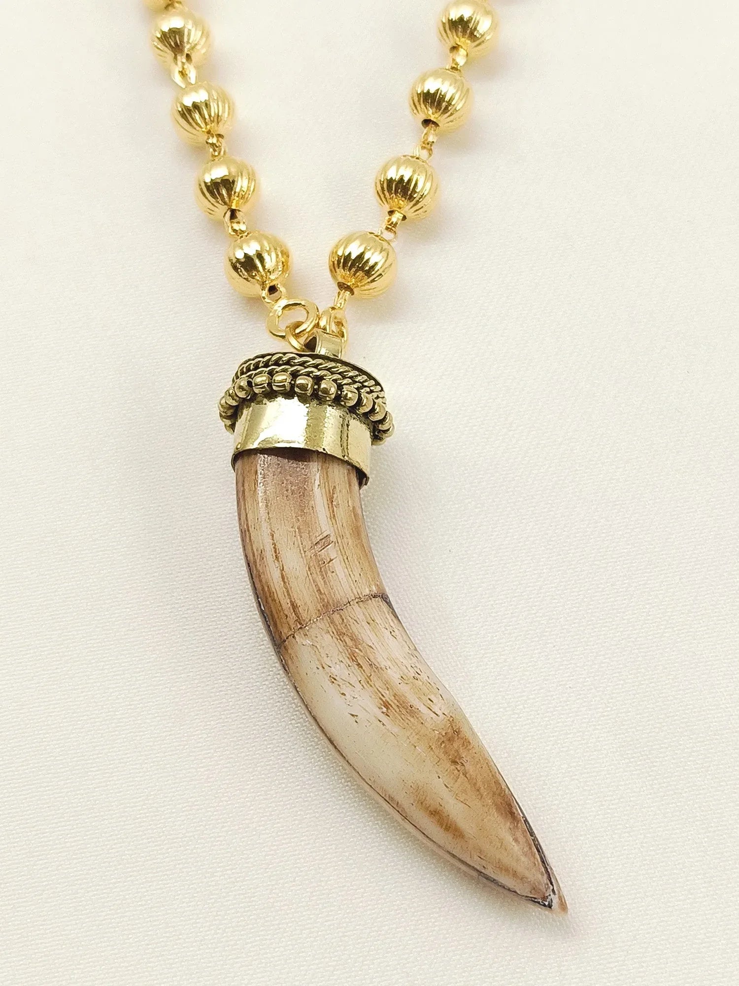 Katha Brown Bone Men's Neckpiece