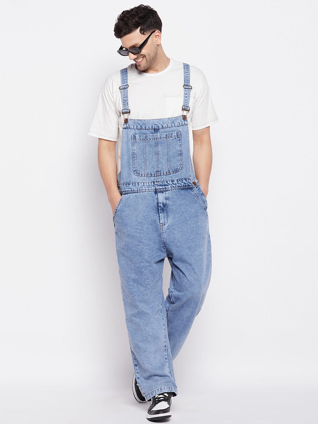 Blue Baggy Carpenter Dungaree