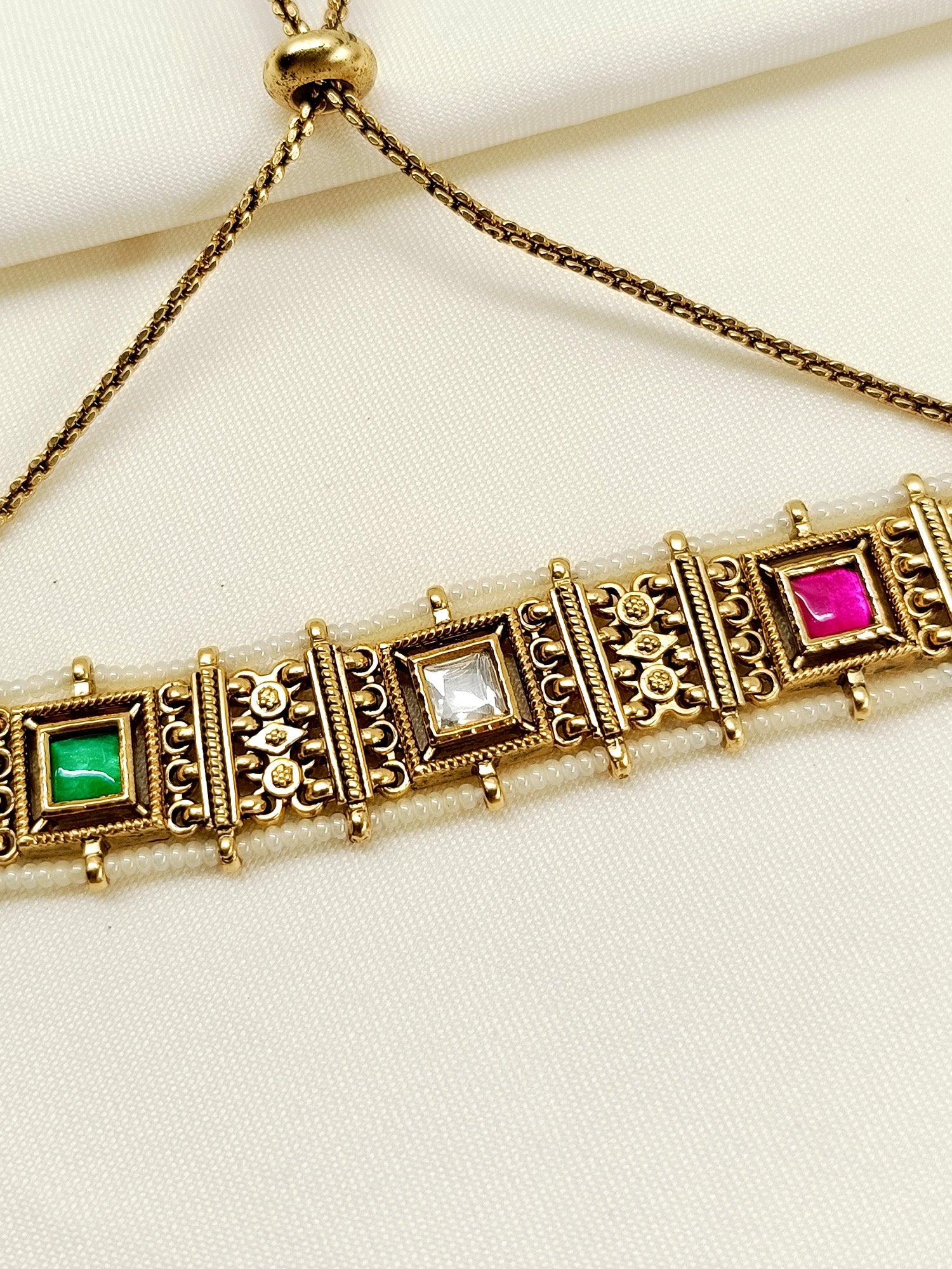 Pavani R&G Kundan Bracelet